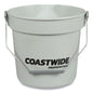 Plastic Bucket, 10 Qt, Gray