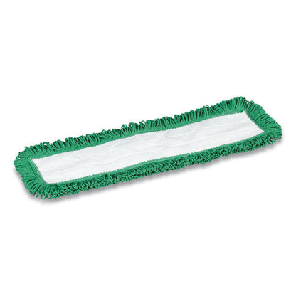 Looped-end Dust Mop Head, Microfiber, 24 X 5, Green