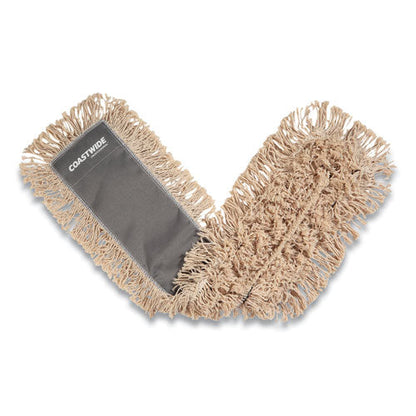 Cut-end Dust Mop Head, Cotton, 36 X 5, White
