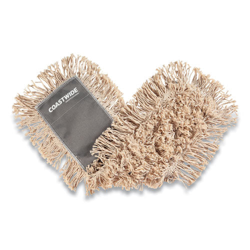 Cut-end Dust Mop Head, Cotton, 24 X 5, White
