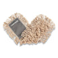 Cut-end Dust Mop Head, Cotton, 24 X 5, White