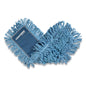 Looped-end Dust Mop Head, Cotton, 24 X 5, Blue