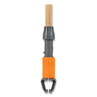 Clamp Style Wet-mop Handle, Wood, 60" Handle, Natural