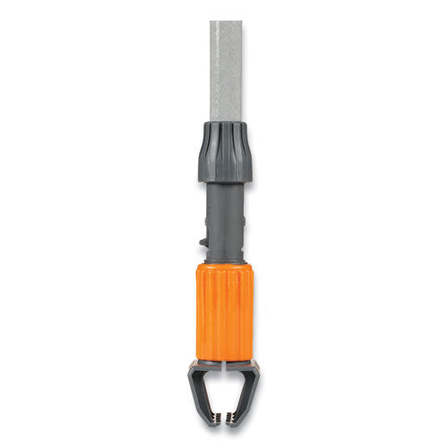 Clamp Style Wet-mop Handle, Fiberglass, 60" Handle, Gray