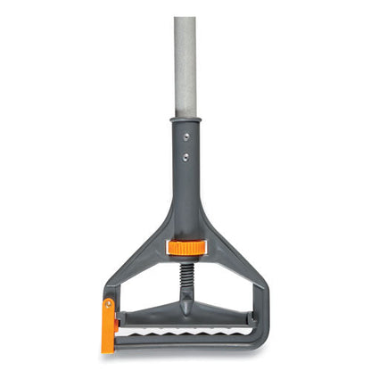 Clamp Style Wet-mop Handle, Fiberglass, 60" Handle, Gray