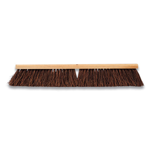 Palmyra Push Broom Head, Brown Bristles, 24" Brush