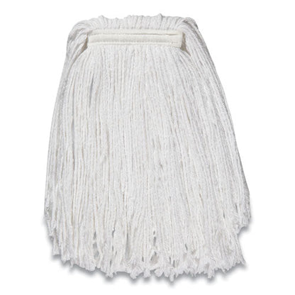 Cut-end Wet Mop Head, Rayon, #24, 1" Headband, White