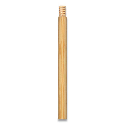Push Broom Handle With Wood Thread, Wood, 60", Natural