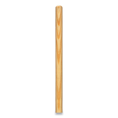 Push Broom Handle With Wood Thread, Wood, 60", Natural