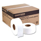 Jumbo 1-ply Toilet Paper, Septic Safe, White, 3.5" X 2,000 Ft, 12 Rolls/carton