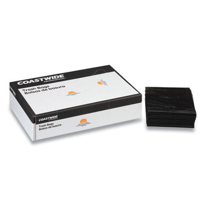 Reprocessed Resin Can Liners, 30 Gal, 1.35 Mil, 30" X 36", Black, 150/carton