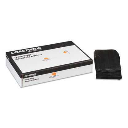 Linear Low-density Can Liners, 16 Gal, 1 Mil, 24" X 31", Black, 250/carton