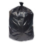 Reprocessed Resin Can Liners, 60 Gal, 1.5 Mil, 38" X 58", Black, 20 Bags/roll, 5 Rolls/carton