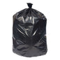 Reprocessed Resin Can Liners, 45 Gal, 1.5 Mil, 40" X 46". Black, 20 Bags/roll, 5 Rolls/carton