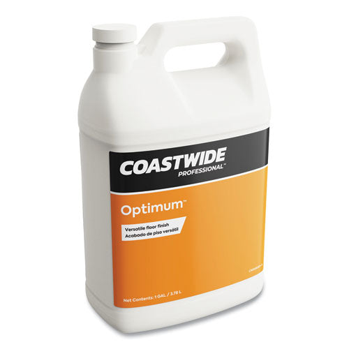 Optimum Floor Finish, Unscented, 3.78 L, 4/carton