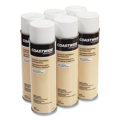 Carpet And Upholstery Spot Remover, Fresh Linen Scent, 18 Oz Aerosol Spray, 6/carton