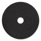 Stripping Floor Pads, 20" Diameter, Black, 5/carton
