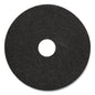 Stripping Floor Pads, 17" Diameter, Black, 5/carton