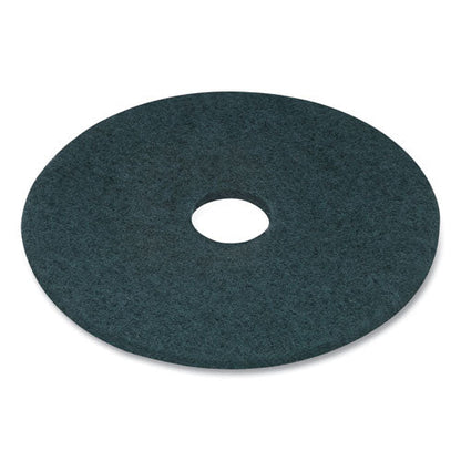 Cleaning Floor Pads, 17" Diameter, Blue, 5/carton
