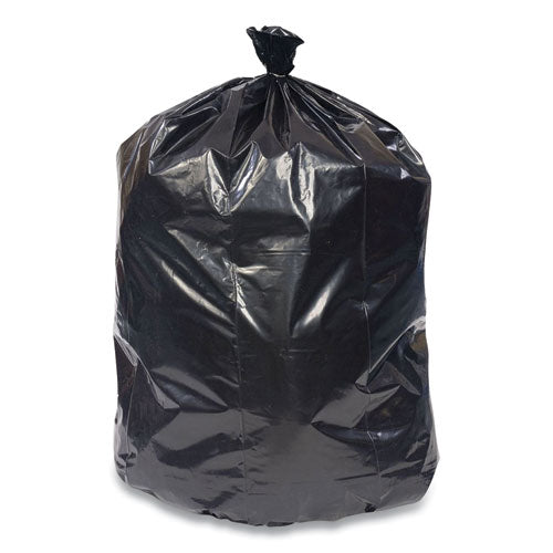 Linear Low-density Can Liners, 56 Gal, 0.95 Mil, 43" X 48", Black, 100/carton