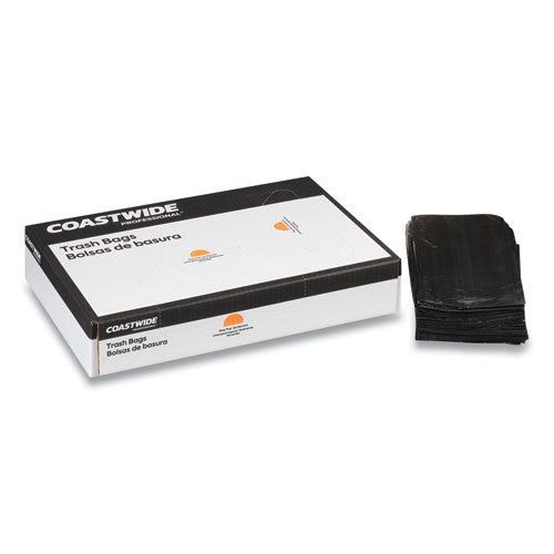 Linear Low-density Can Liners, 56 Gal, 0.95 Mil, 43" X 48", Black, 100/carton
