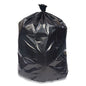 Reprocessed Resin Can Liners, 56 Gal, 1.8 Mil, 43" X 47", Black, 100/carton