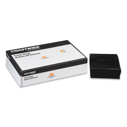 Reprocessed Resin Can Liners, 45 Gal, 1.8 Mil, 40" X 46", Black, 100/carton