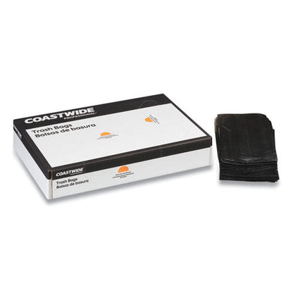 Linear Low-density Can Liners, 45 Gal, 0.65 Mil, 40" X 46", Black, 125/carton