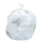 High-density Can Liners, 60 Gal, 22 Mic, 38" X 60", Natural, 15 Bags/roll, 10 Rolls/carton