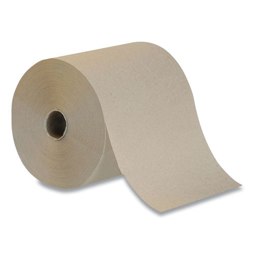 Recycled Hardwound Paper Towels, 1-ply, 7.87" X 800 Ft, Natural, 6 Rolls/carton