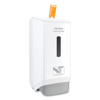 J-series Wall-mounted Manual Hand Sanitizer Dispenser, 1,200 Ml, 6.12 X 4.11 X 11.5, White