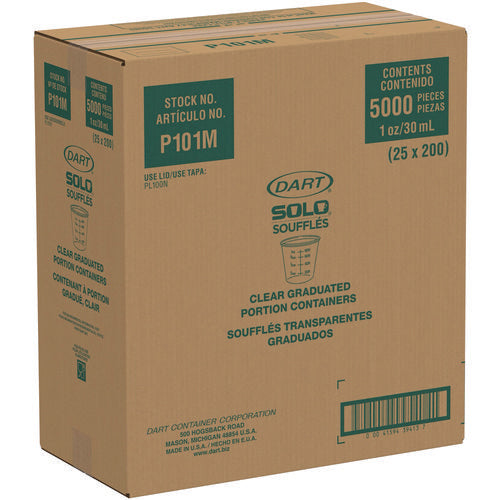 Polystyrene Graduated Medical And Dental Cups, 1 Oz, Clear, Graduated, 5,000/carton