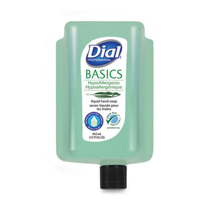 Basics Mp Free Liquid Hand Soap Refill For Versa Dispenser, Unscented, 15 Oz Refill Bottle, 6/carton