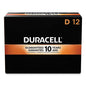 Coppertop Alkaline D Batteries, 12/box
