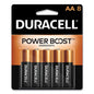 Power Boost Coppertop Alkaline Aa Batteries, 8/pack