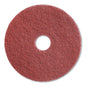 Twister Floor Pad, 17" Diameter, Red, 2/carton