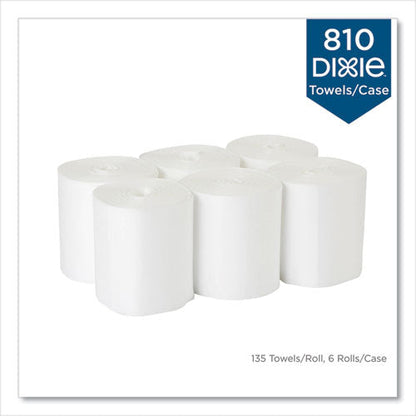 Foodservice Surface System Quat-compatible Disposable Wipe Refill, 1-ply, 8.1 X 12, White, 135 Sheets/roll, 6 Rolls/carton