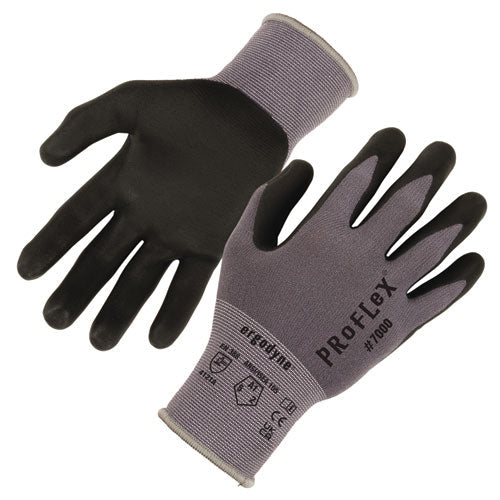 Proflex 7000 Nitrile-coated Gloves Microfoam Palm, Gray, X-small, Pair, Ships In 1-3 Business Days