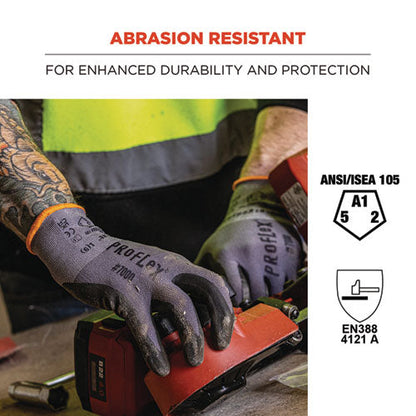 Proflex 7000 Nitrile-coated Gloves Microfoam Palm, Gray, X-small, Pair, Ships In 1-3 Business Days