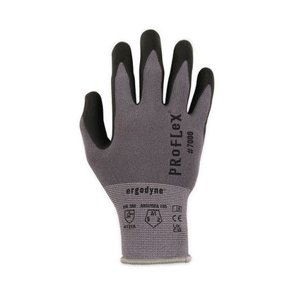 Proflex 7000 Nitrile-coated Gloves Microfoam Palm, Gray, Large, Pair, Ships In 1-3 Business Days