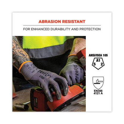 Proflex 7000 Nitrile-coated Gloves Microfoam Palm, Gray, X-large, Pair, Ships In 1-3 Business Days