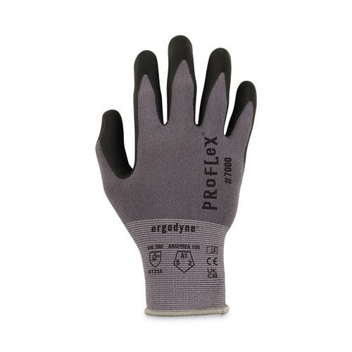 Proflex 7000 Nitrile-coated Gloves Microfoam Palm, Gray, 2x-large, Pair, Ships In 1-3 Business Days