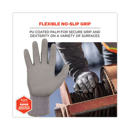 Proflex 7024 Ansi A2 Pu Coated Cr Gloves, Gray, Small, Pair, Ships In 1-3 Business Days