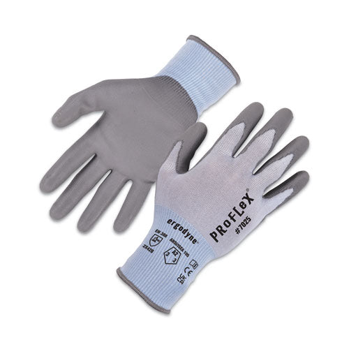 Proflex 7025 Ansi A2 Pu Coated Cr Gloves, Blue, 2x-large, 12 Pairs/pack, Ships In 1-3 Business Days