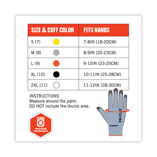 Proflex 7025 Ansi A2 Pu Coated Cr Gloves, Blue, 2x-large, 12 Pairs/pack, Ships In 1-3 Business Days