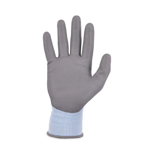 Proflex 7025 Ansi A2 Pu Coated Cr Gloves, Blue, Large, Pair, Ships In 1-3 Business Days