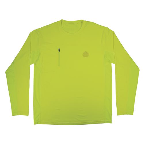 Chill-its 6689 Cooling Long Sleeve Sun Shirt With Uv Protection, X-large, Lime, Ships In 1-3 Business Days
