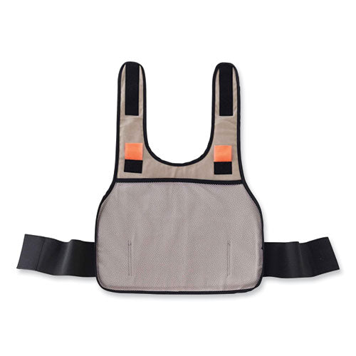 Chill-its 6225 Premium Fr Phase Change Cooling Vest, Modacrylic Cotton, Large/x-large, Khaki, Ships In 1-3 Business Days