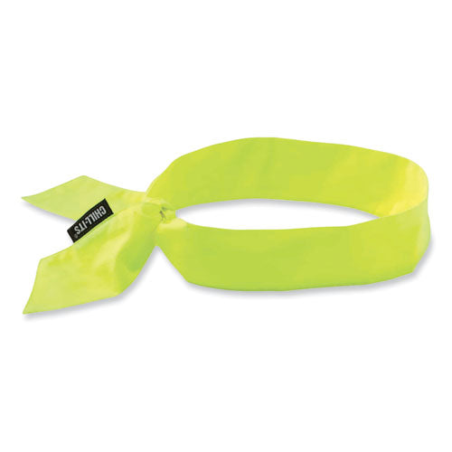 Chill-its 6700 Cooling Bandana Polymer Tie Headband, One Size Fits Most, Lime, Ships In 1-3 Business Days