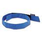 Chill-its 6705 Cooling Embedded Polymers Hook And Loop Bandana Headband, One Size, Solid Blue, Ships In 1-3 Business Days